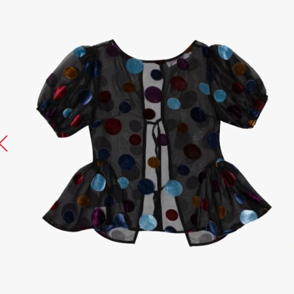 Petra Blouse Lisa Says Gah- Party Dot - SMALL only - Picture 3 of 5